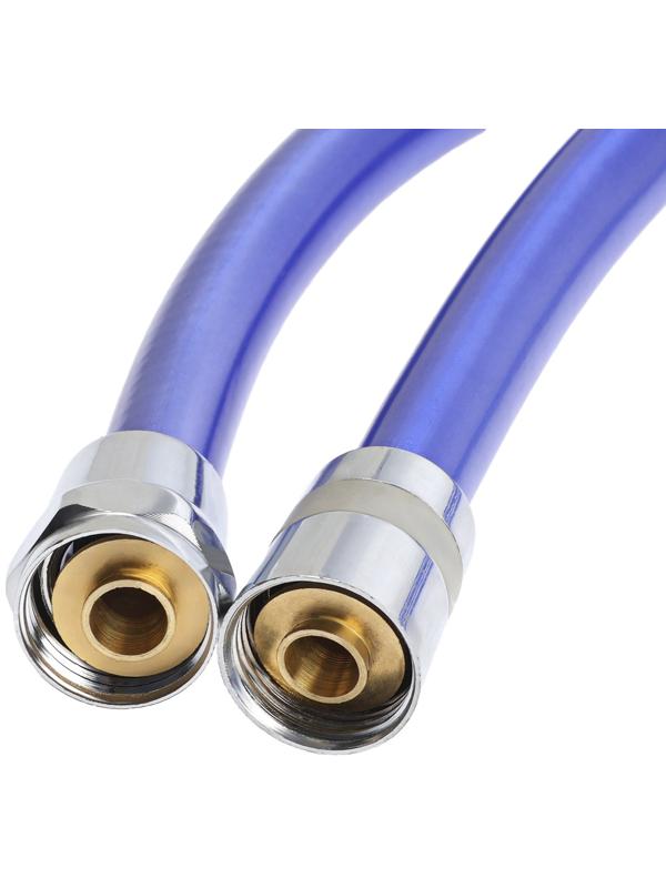 Душевой шланг ZEIN Z15PB, 150 см, антиперекручивание, латунные гайки, фиолетовый