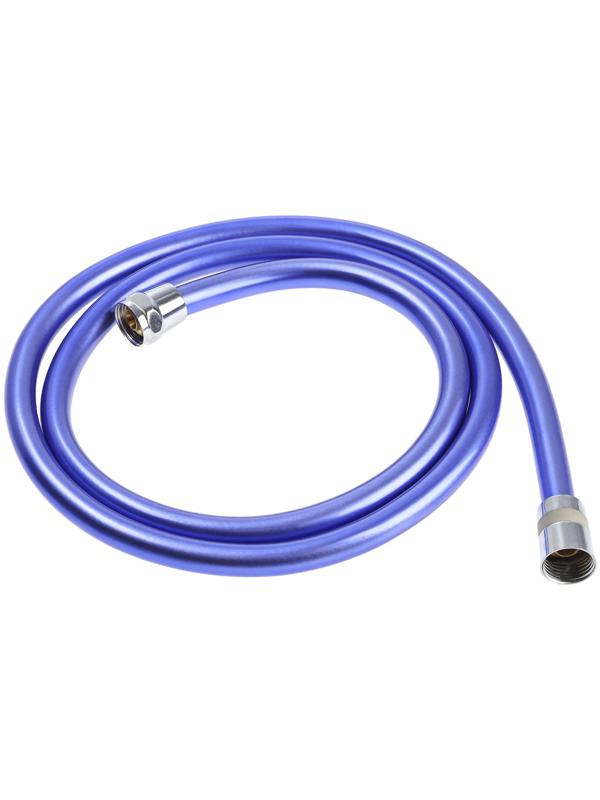 Душевой шланг ZEIN Z15PB, 150 см, антиперекручивание, латунные гайки, фиолетовый