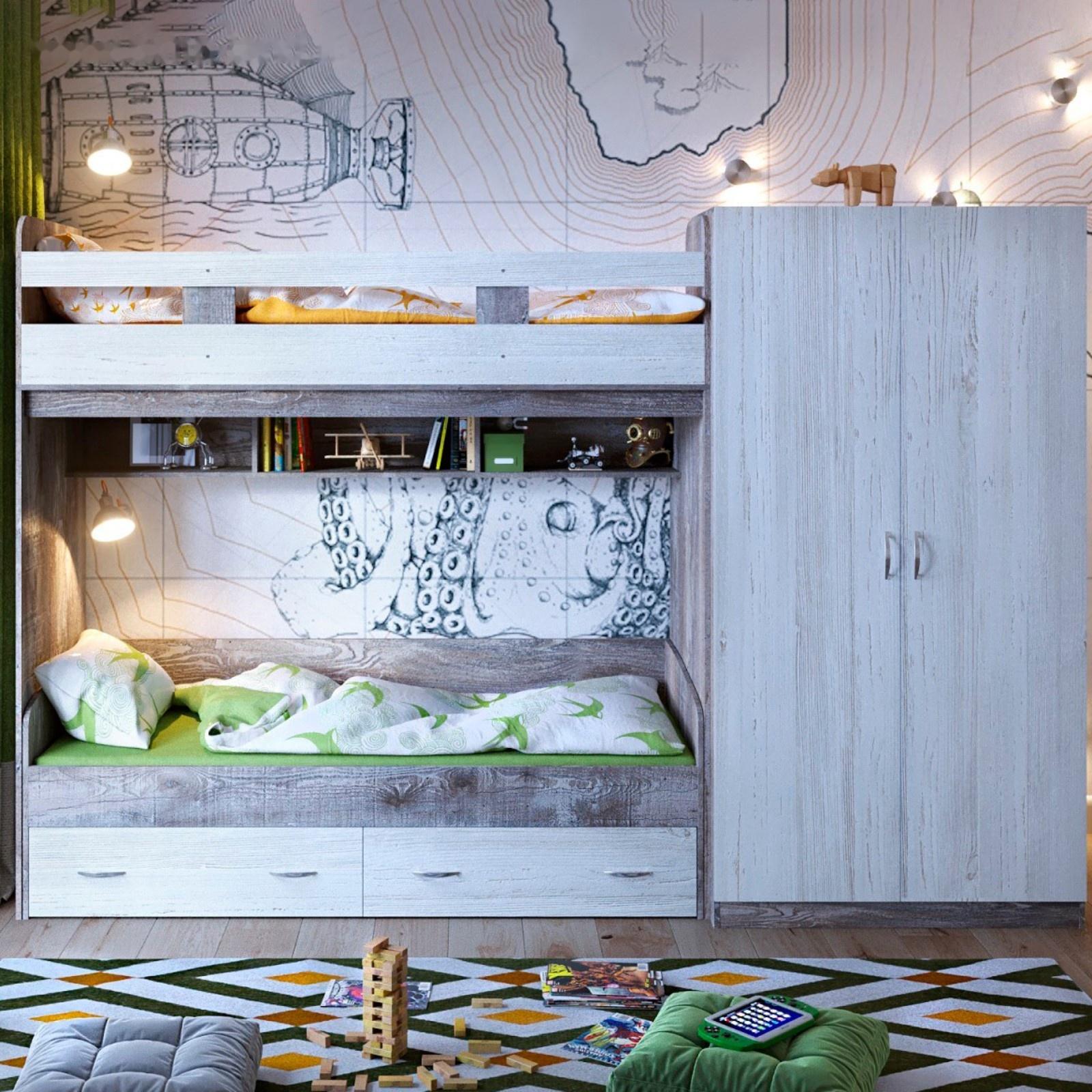 Детская комната Юта, комплект №1, Бетон/Винтерберг