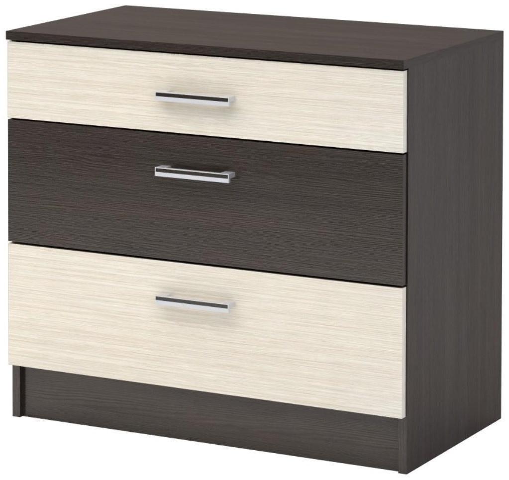 Спальный гарнитур «Леси», набор - комод 800, кровать 1600, тумбы 2 шт, венге/дуб белфорд