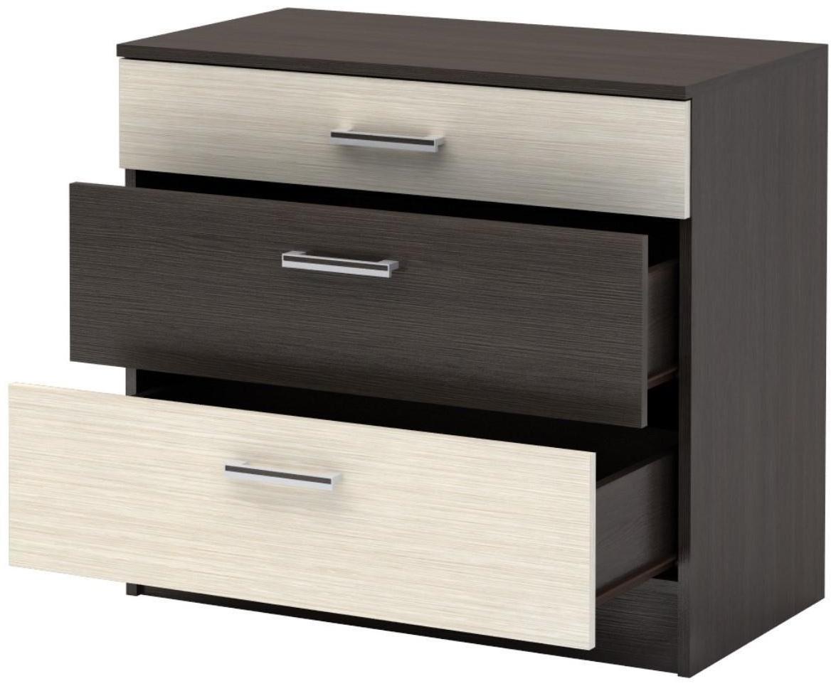 Спальный гарнитур «Леси», набор - комод 800, кровать 1600, тумбы 2 шт, венге/дуб белфорд