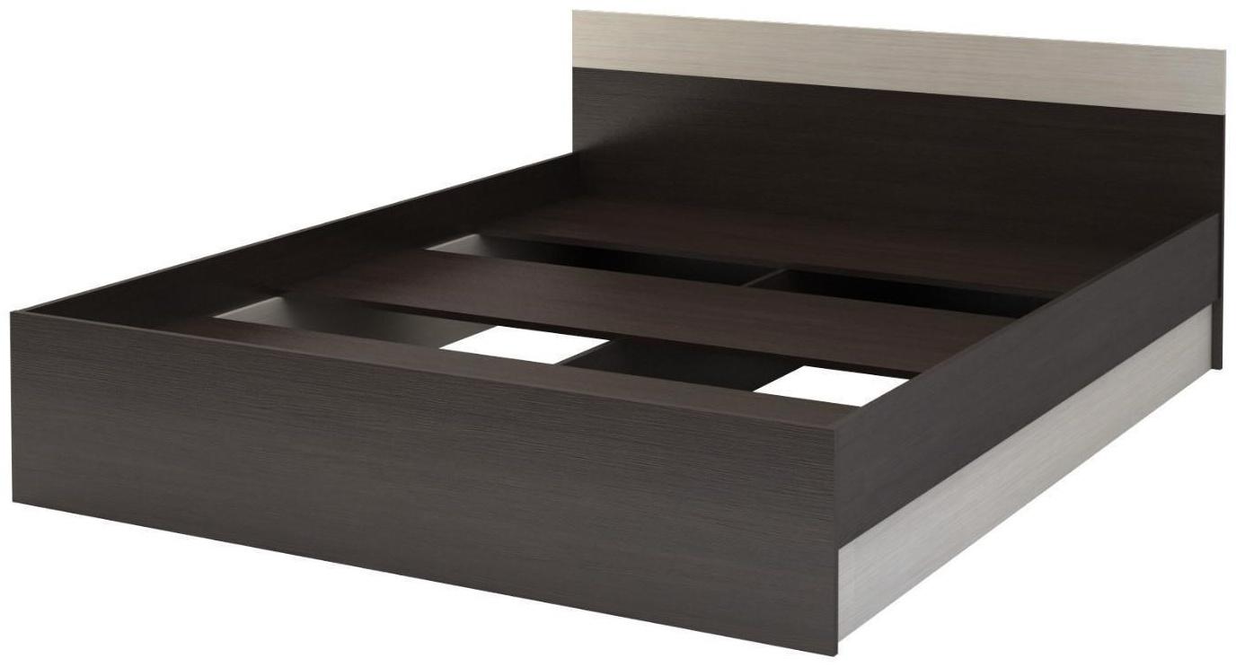 Спальный гарнитур «Леси», набор - комод 800, кровать 1600, тумбы 2 шт, венге/дуб белфорд