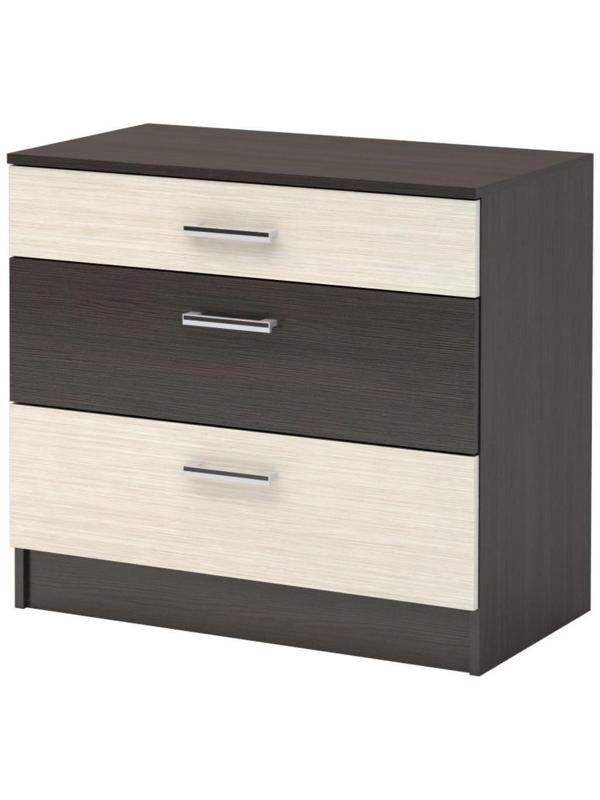 Спальный гарнитур «Леси», набор - комод 800, кровать 1600, тумбы 2 шт, венге/дуб белфорд