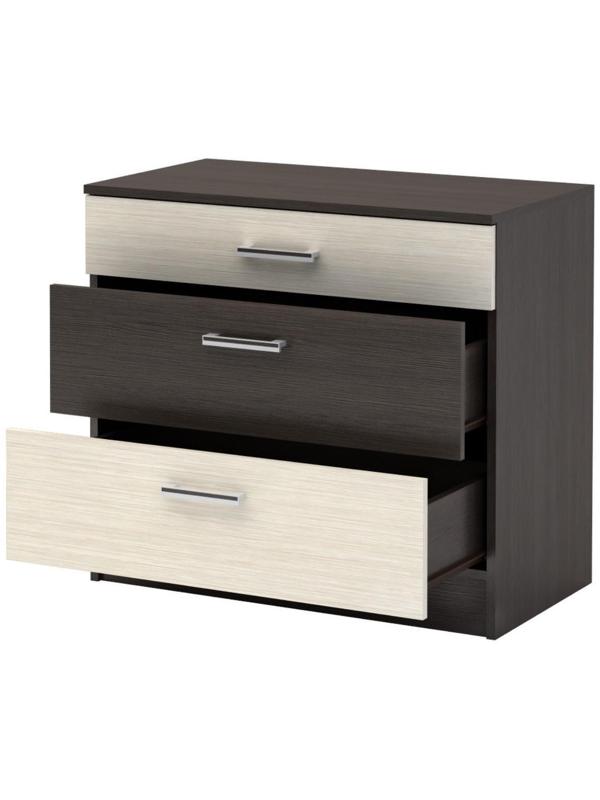 Спальный гарнитур «Леси», набор - комод 800, кровать 1600, тумбы 2 шт, венге/дуб белфорд