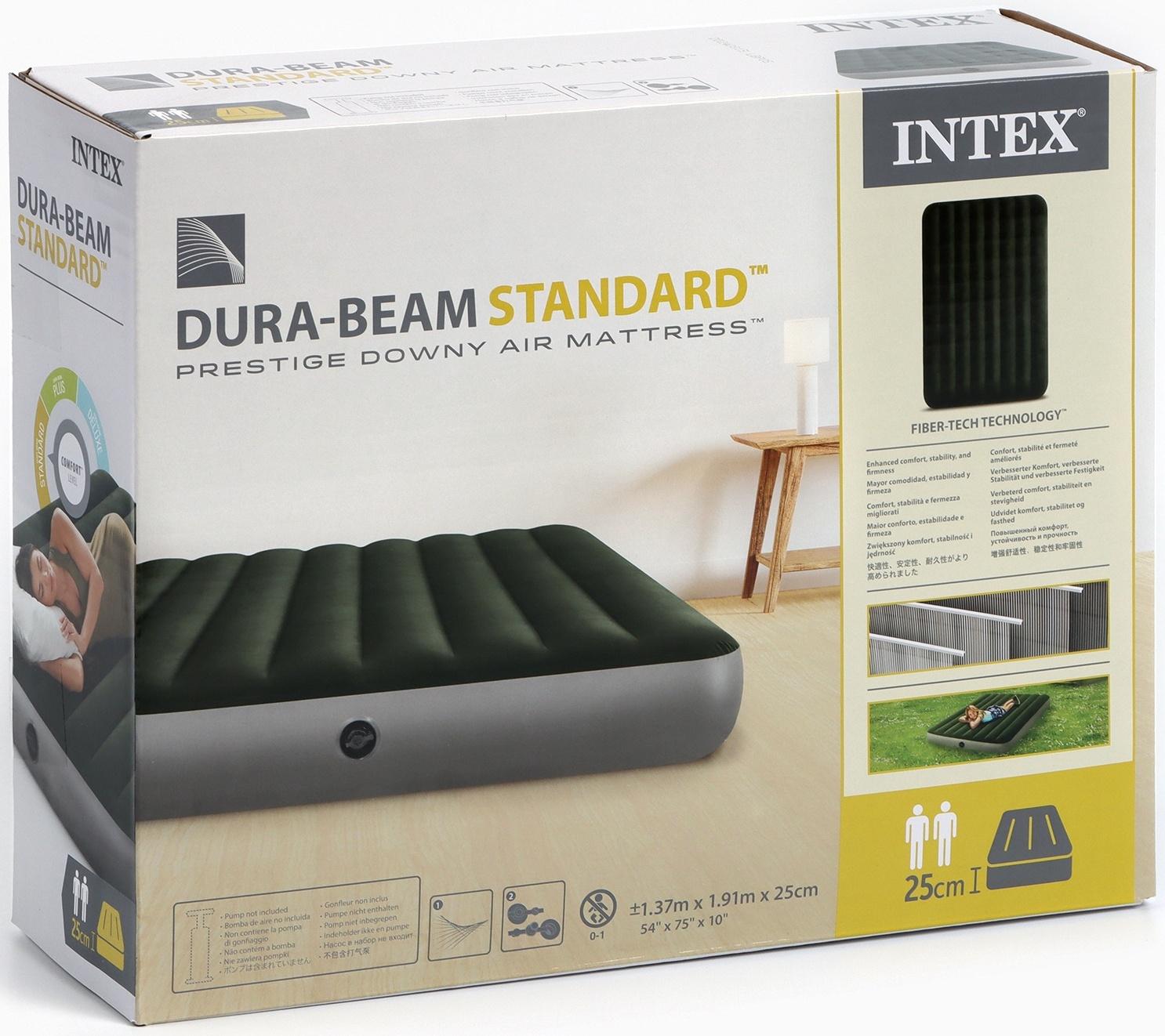 Матрас надувной DURA-BEAM FULL, 137 х 191 х 25 см, 64108 INTEX