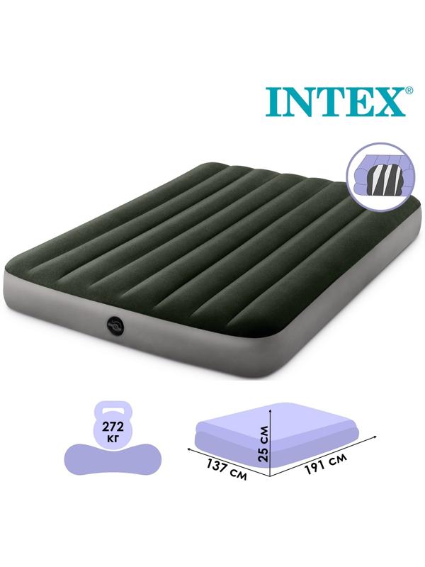Матрас надувной DURA-BEAM FULL, 137 х 191 х 25 см, 64108 INTEX