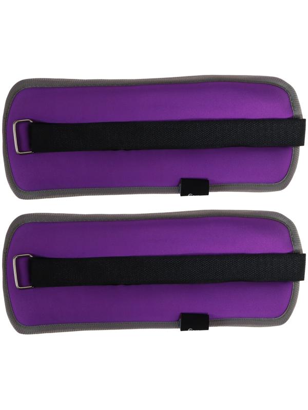Утяжелители неопреновые ONLYTOP, 2 шт. х 1 кг, цвет фиолетовый