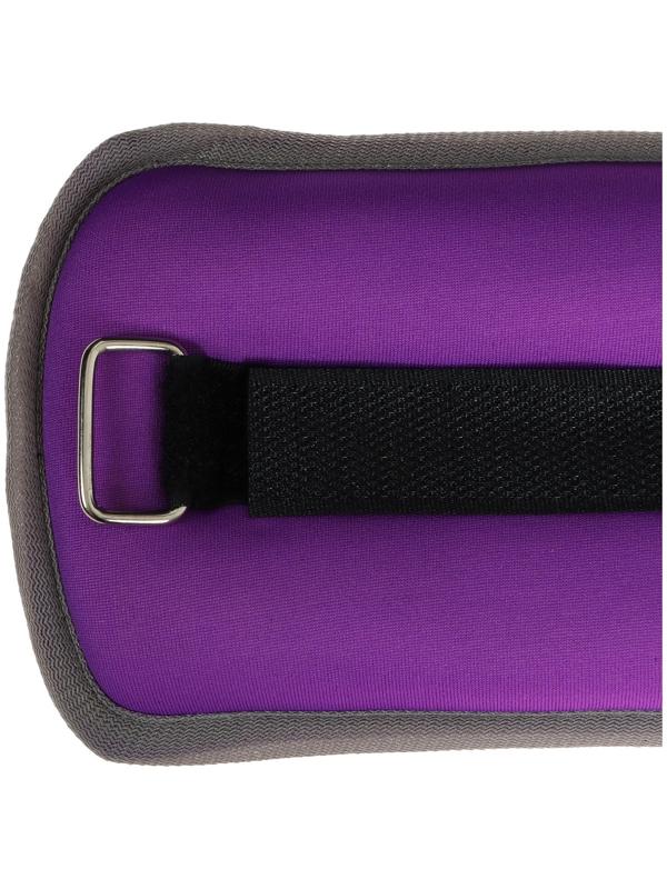 Утяжелители неопреновые ONLYTOP, 2 шт. х 1 кг, цвет фиолетовый