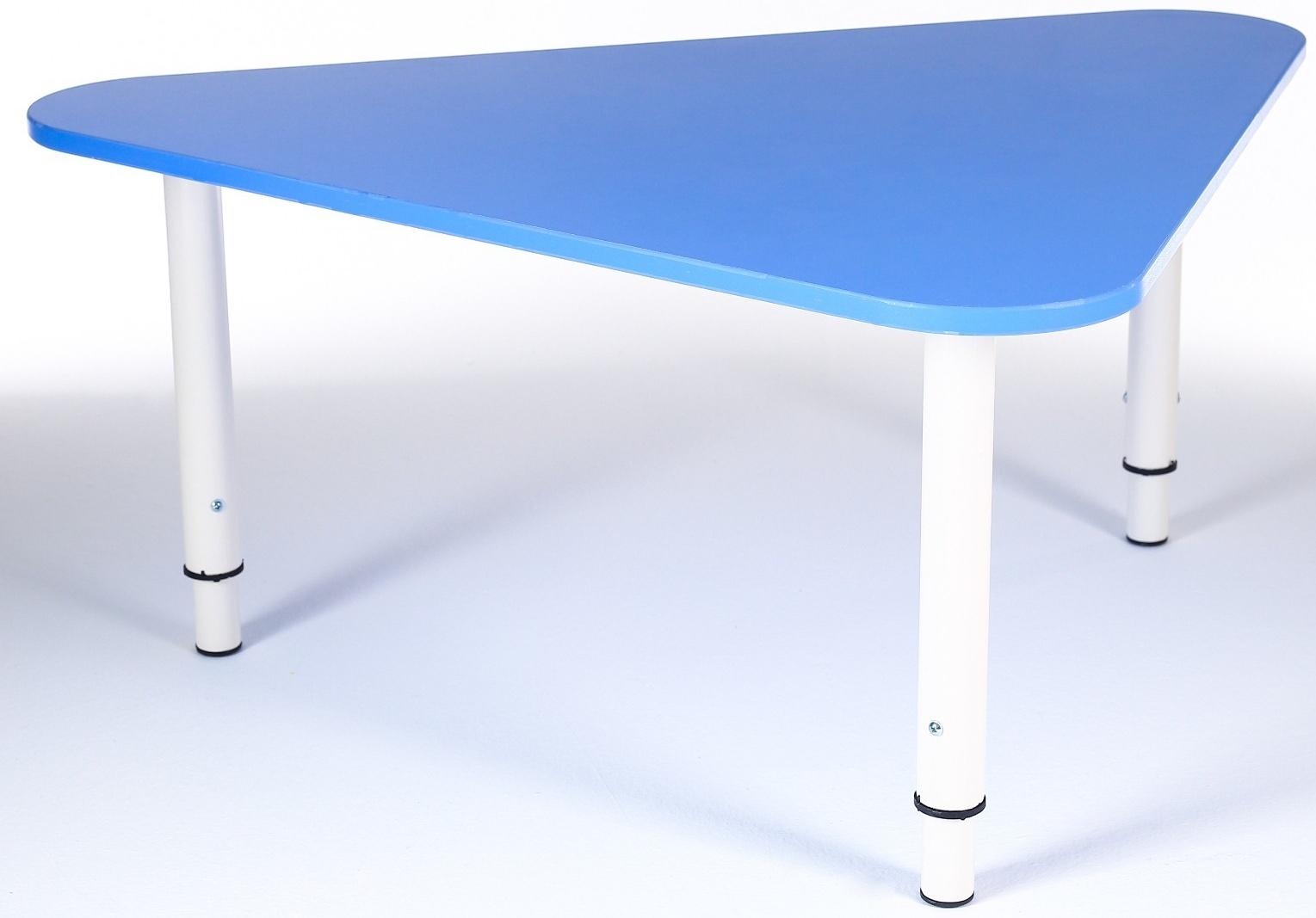 Стол Треугольник растущий гр.0-3 на металлокаркасе, Синий