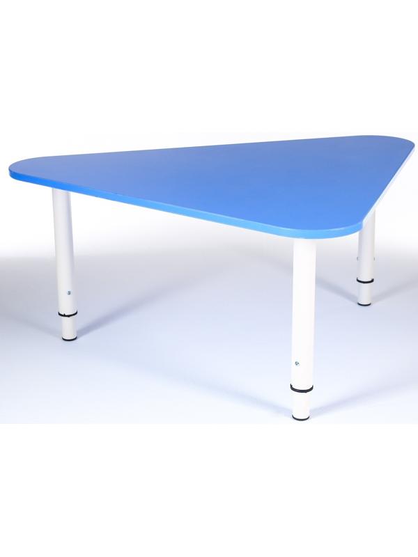 Стол Треугольник растущий гр.0-3 на металлокаркасе, Синий