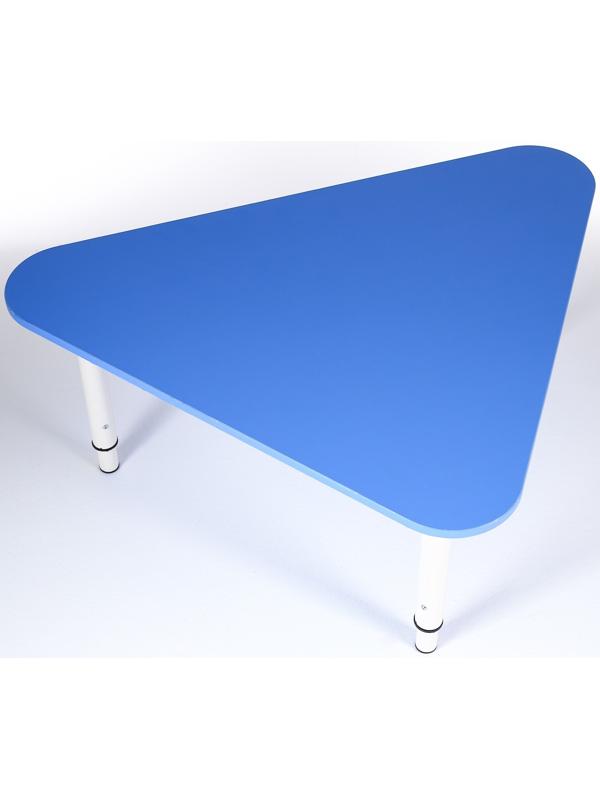 Стол Треугольник растущий гр.0-3 на металлокаркасе, Синий