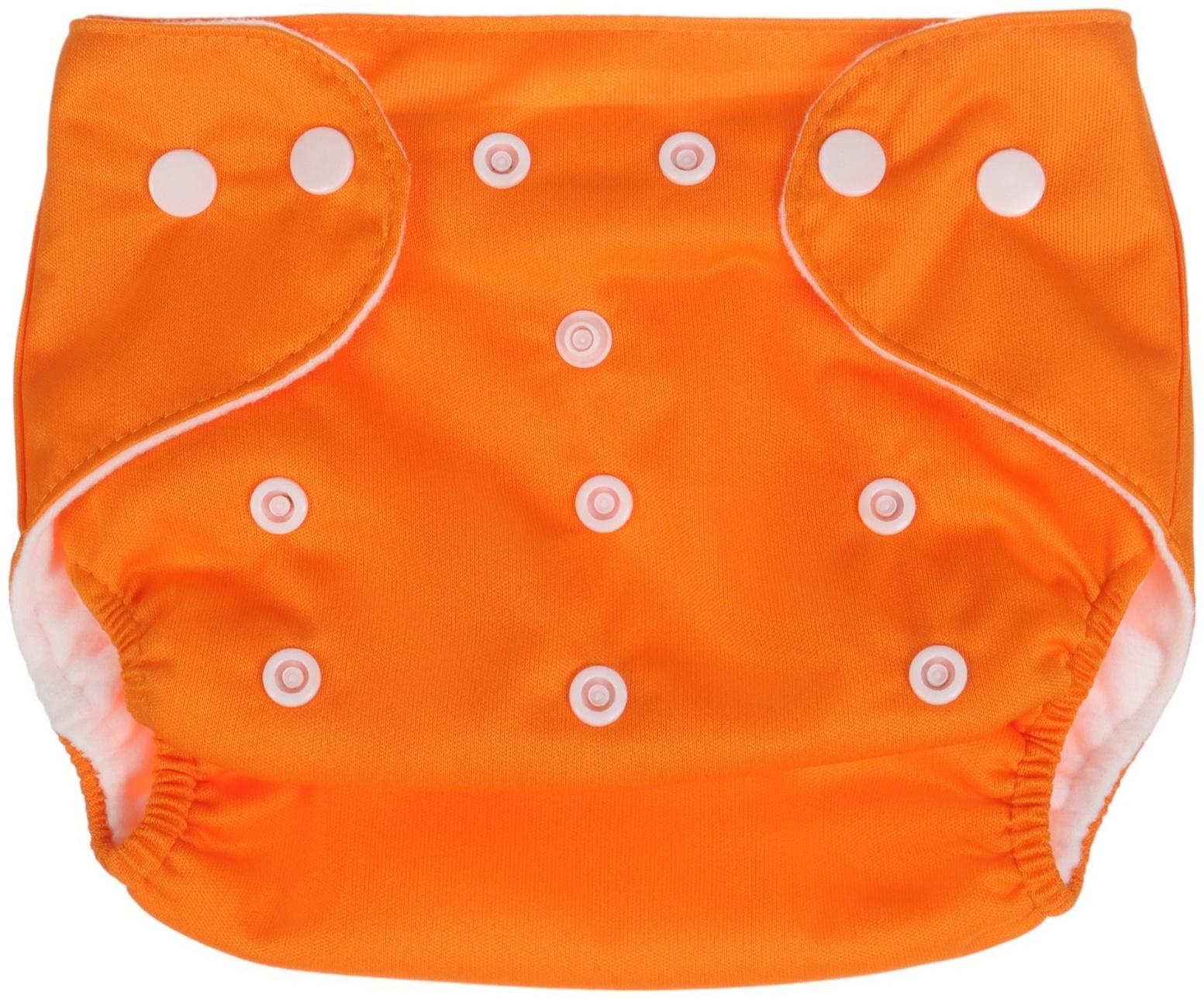 Многоразовый подгузник, 3-15 кг, цвет оранжевый, Крошка Я