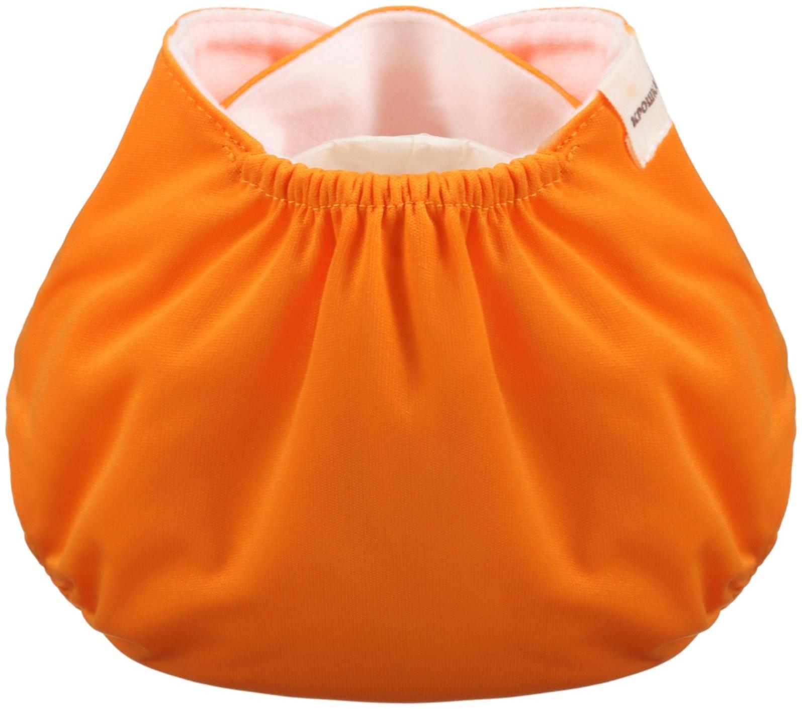 Многоразовый подгузник, 3-15 кг, цвет оранжевый, Крошка Я