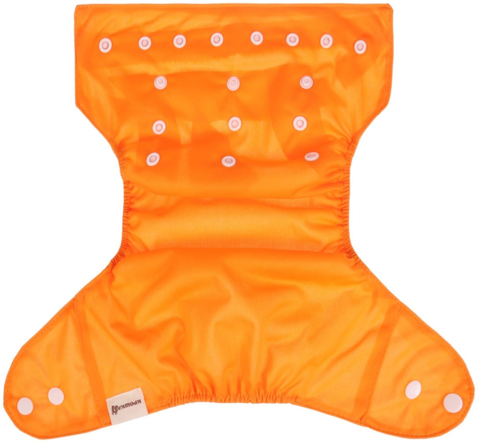 Многоразовый подгузник, 3-15 кг, цвет оранжевый, Крошка Я