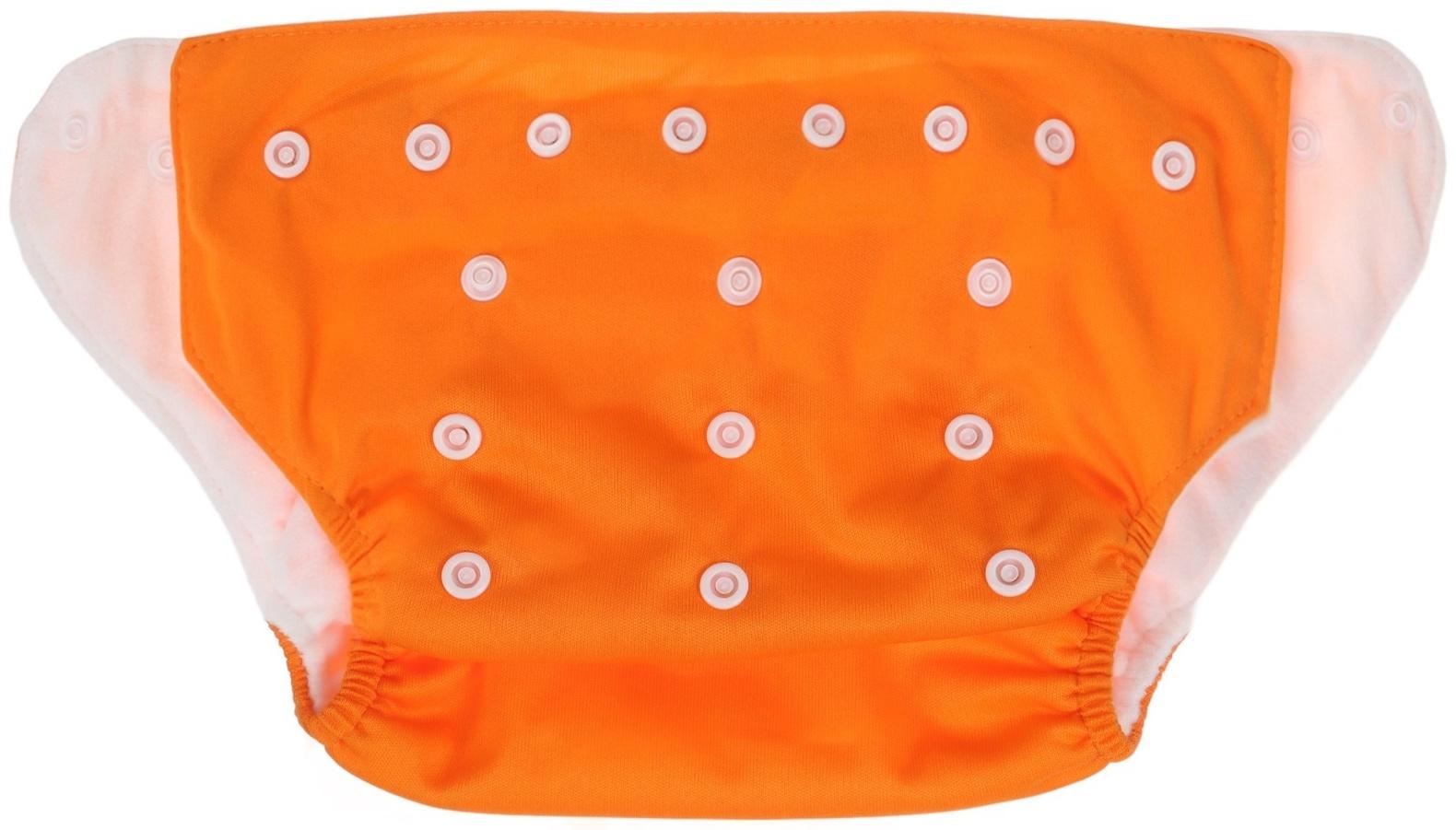 Многоразовый подгузник, 3-15 кг, цвет оранжевый, Крошка Я