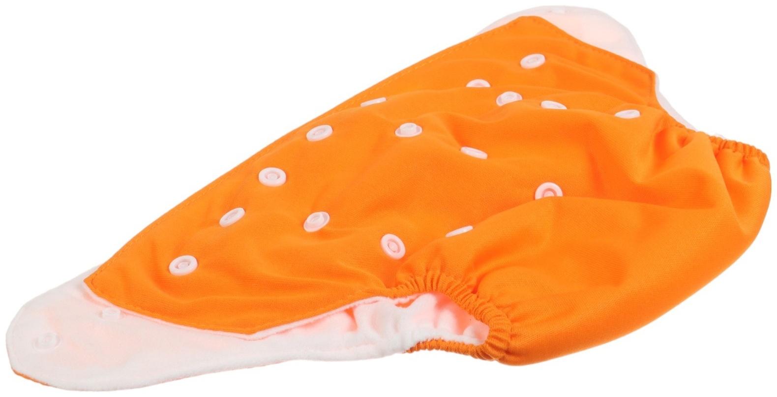 Многоразовый подгузник, 3-15 кг, цвет оранжевый, Крошка Я