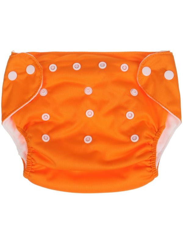 Многоразовый подгузник, 3-15 кг, цвет оранжевый, Крошка Я