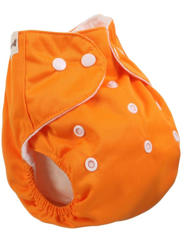 Многоразовый подгузник, 3-15 кг, цвет оранжевый, Крошка Я