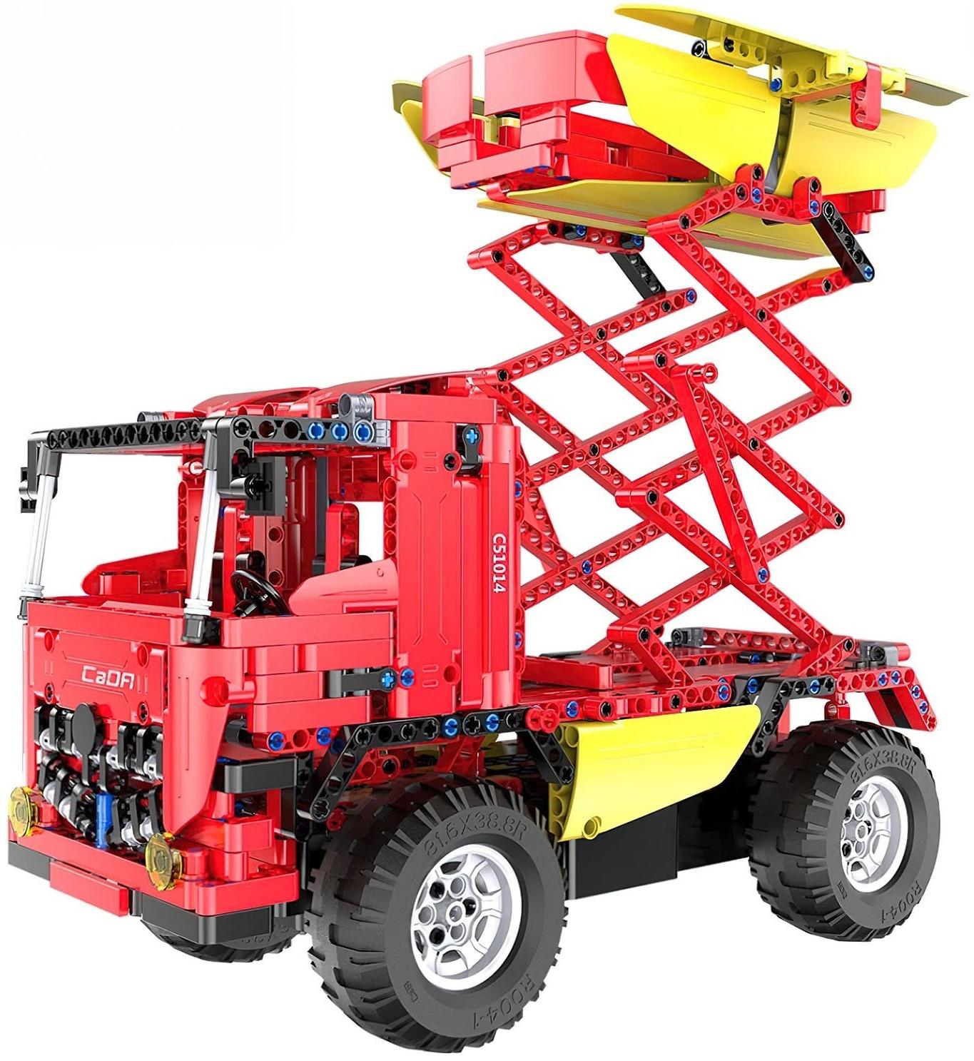 Конструктор радиоуправляемый «Грузовик бетономешалка», 2 в 1, с аккумулятором, 814 деталей