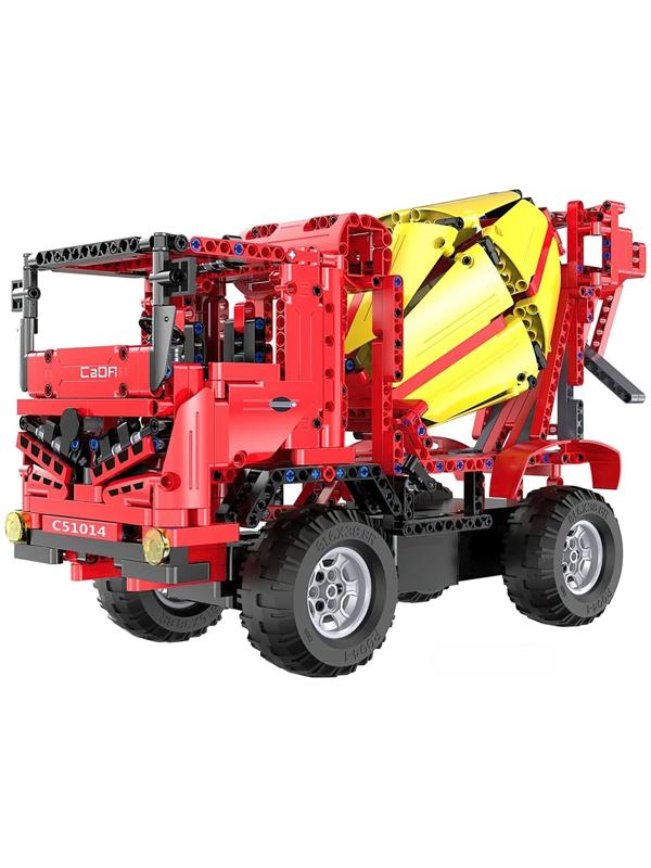 Конструктор радиоуправляемый «Грузовик бетономешалка», 2 в 1, с аккумулятором, 814 деталей