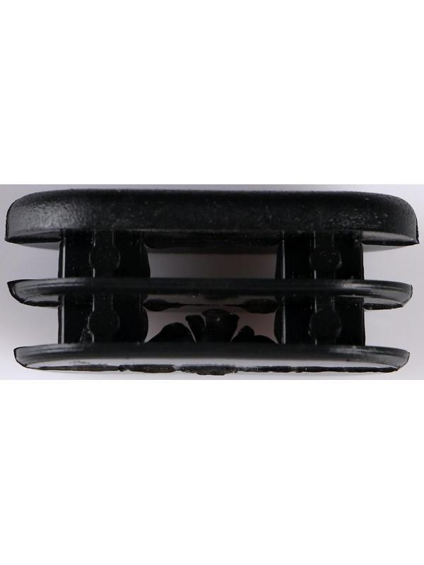 Заглушка внутренняя, овальная, 20×40 мм, черная