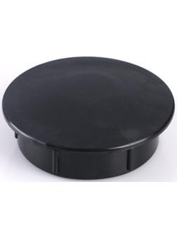 Заглушка внутренняя универсальная, d=73 мм, черная