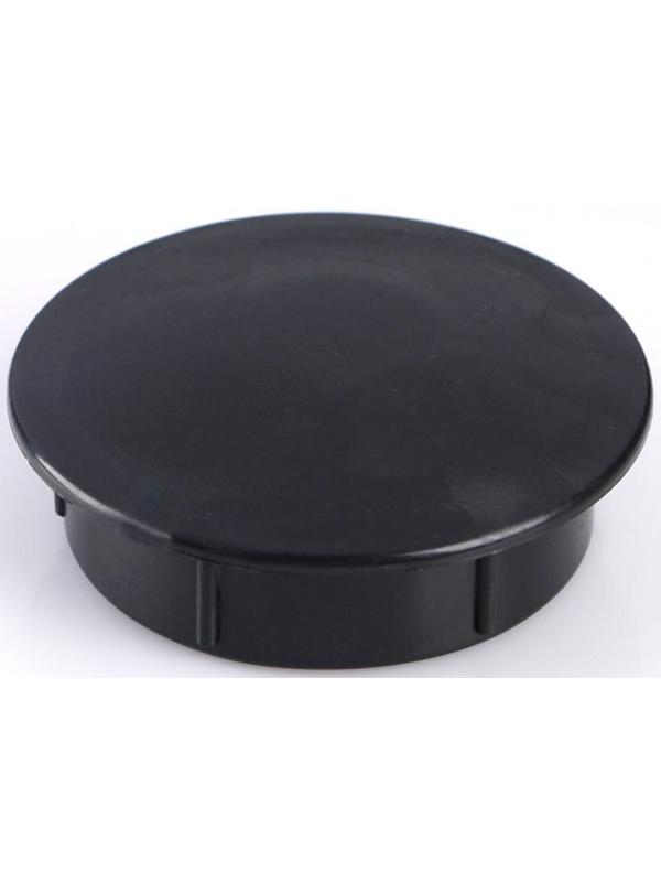 Заглушка внутренняя универсальная, d=73 мм, черная