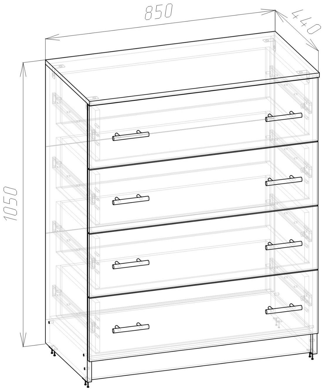 Спальный гарнитур «Бася», комплект 7 предметов, белый