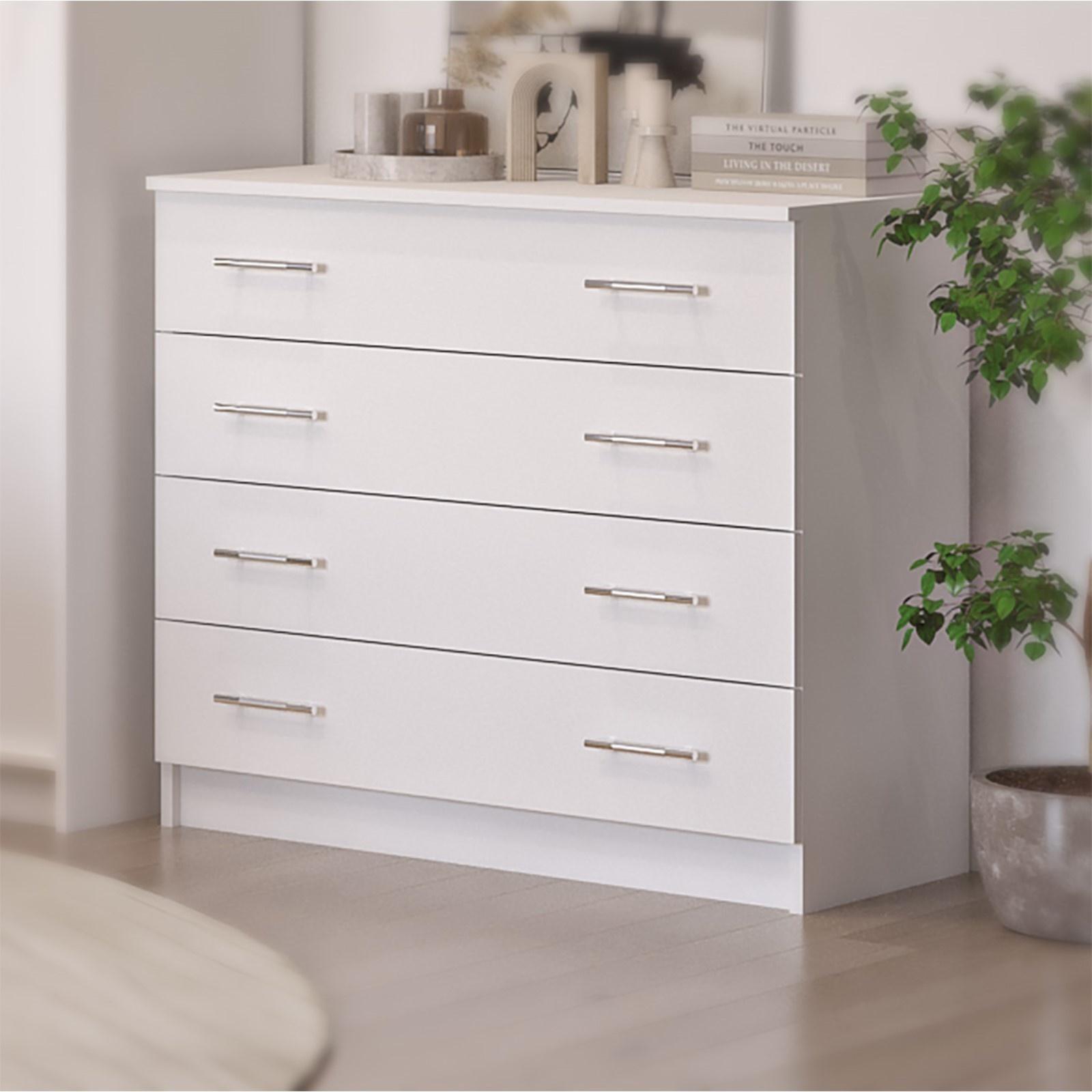 Спальный гарнитур «Бася», комплект 7 предметов, белый