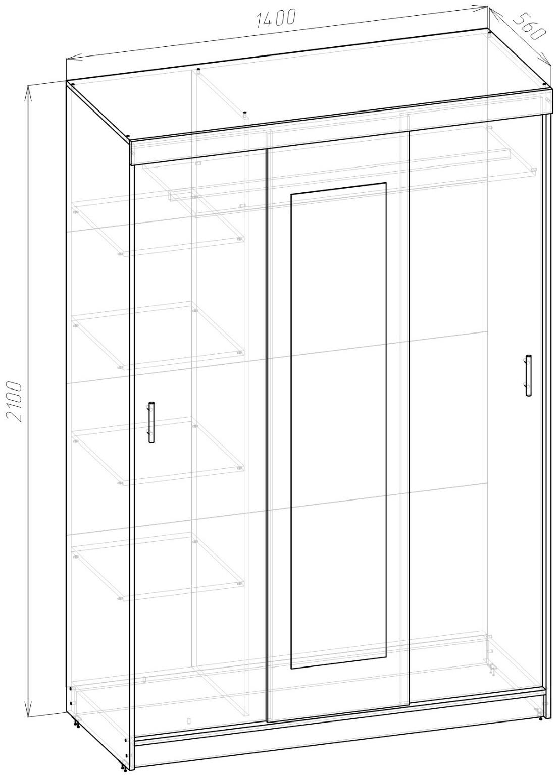 Спальный гарнитур «Бася», комплект 7 предметов, белый