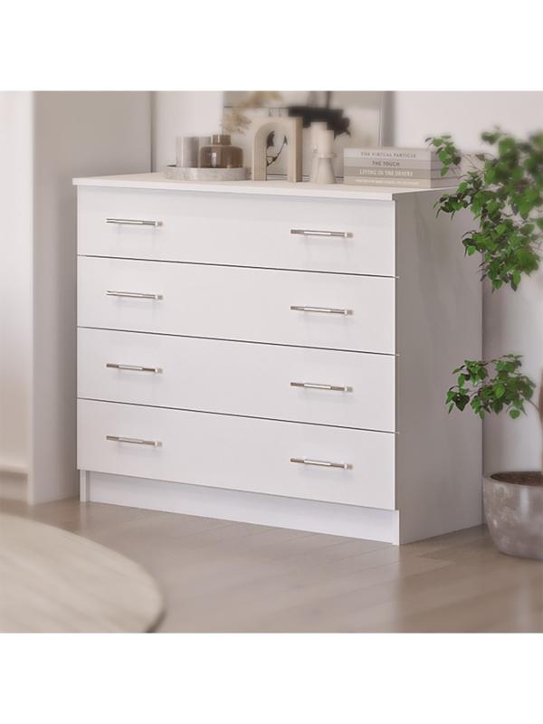 Спальный гарнитур «Бася», комплект 7 предметов, белый