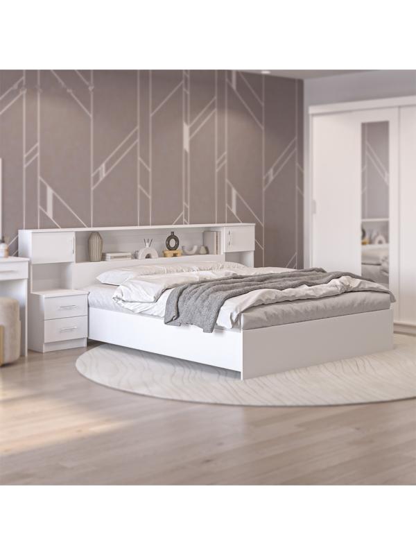 Спальный гарнитур «Бася», комплект 7 предметов, белый