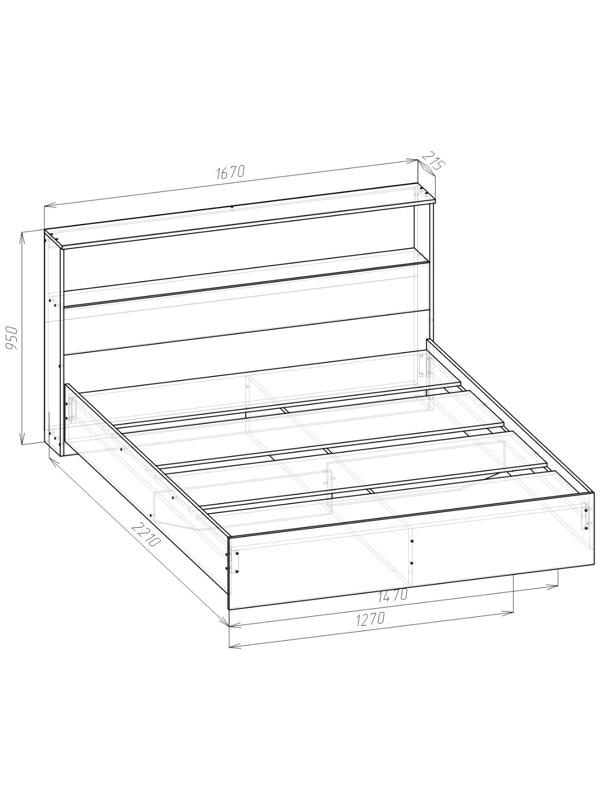 Спальный гарнитур «Бася», комплект 7 предметов, белый