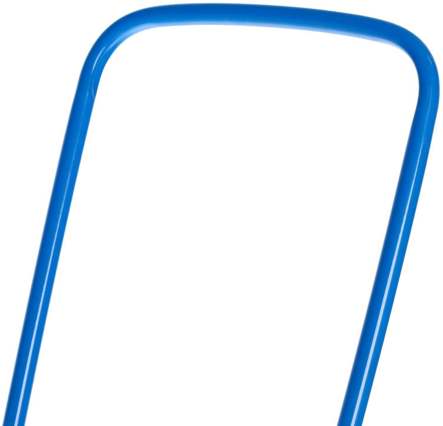 Кукольные санки с толкателем, цвет голубой