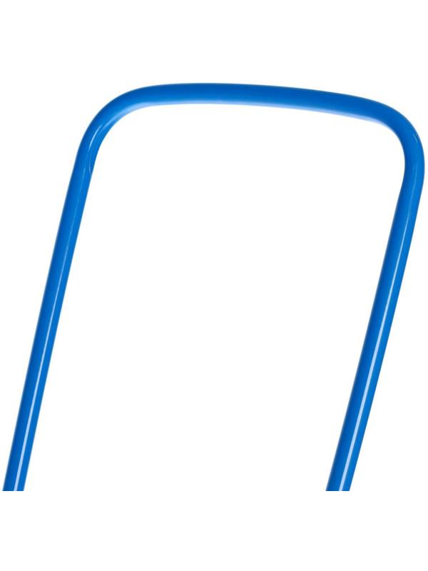 Кукольные санки с толкателем, цвет голубой