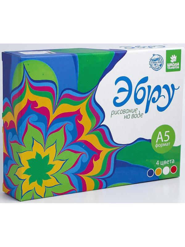 Рисование на воде: эбру, 4 цв