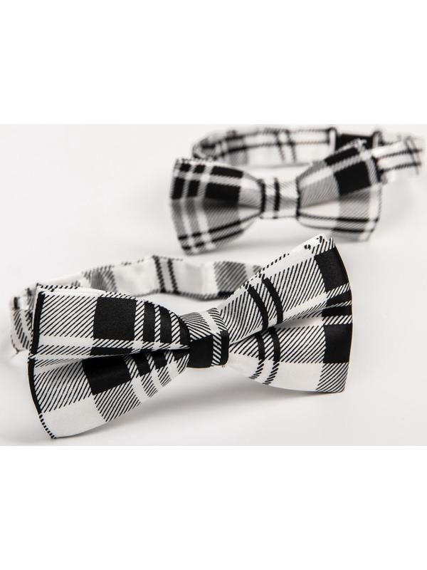 Галстук - бабочка для мальчика и папы M&B «Family look», для фотосессии, 23 февраля, 2 шт., серый