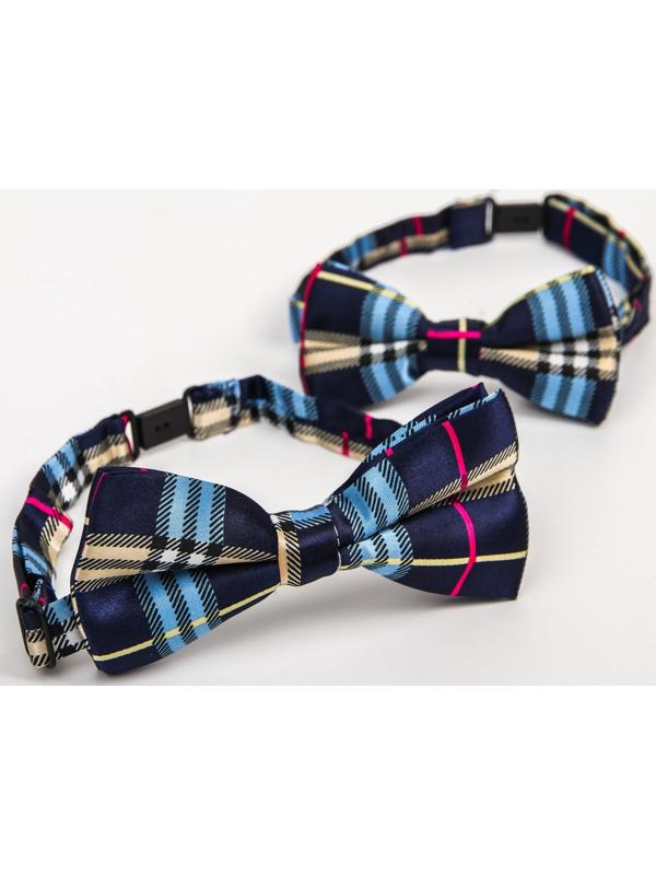 Галстук - бабочка для мальчика и папы «Набор для фотосессии», 23 февраля, 2 шт., цвет синий, M&B