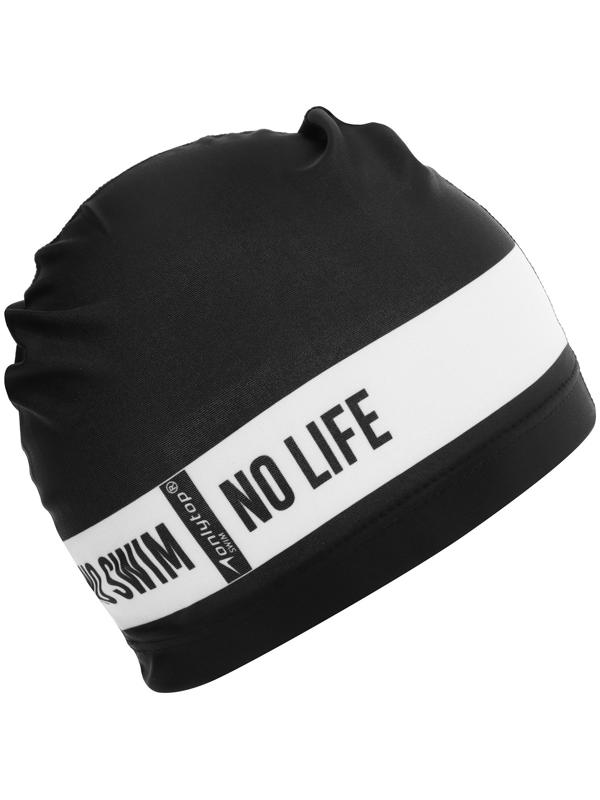 Шапочка для плавания взрослая ONLYTOP No swim. no life, тканевая, обхват 54-60 см