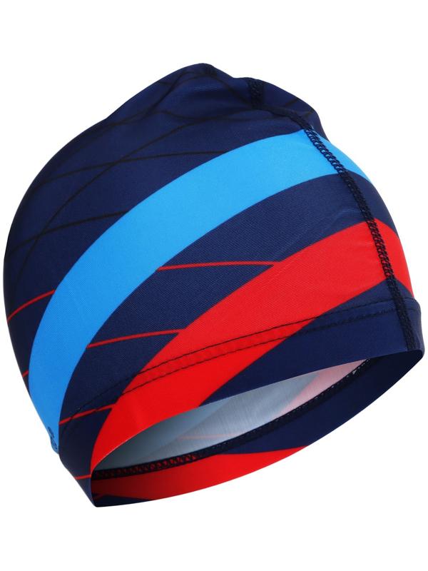 Шапочка для плавания взрослая ONLYTOP «Полосы», тканевая, обхват 54-60 см