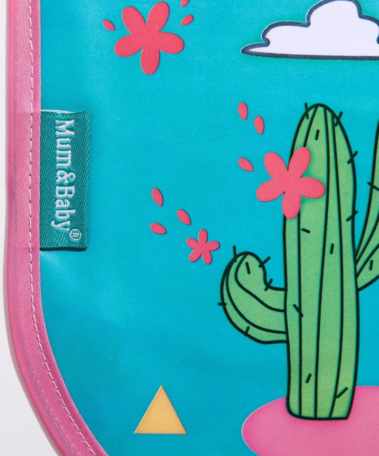 Нагрудник для кормления M&B «ТРЕНД. Лапочки» непромокаемый на завязках, МИКС