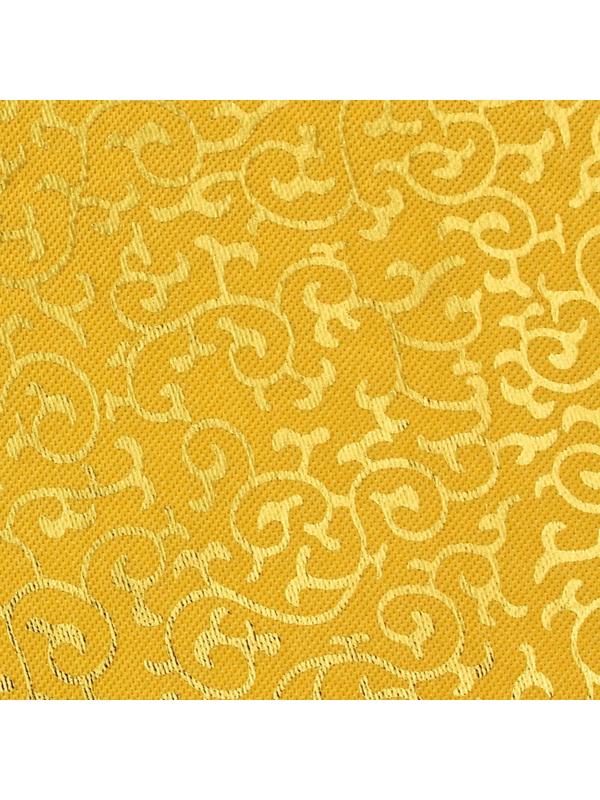 Ткань атлас для рукоделия и шитья, цвет золотой, ширина 150 см