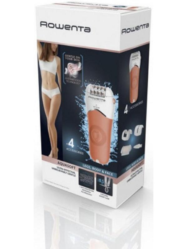 Эпилятор Rowenta EP4920F0, 2 скорости, 4 насадки, оранжевый