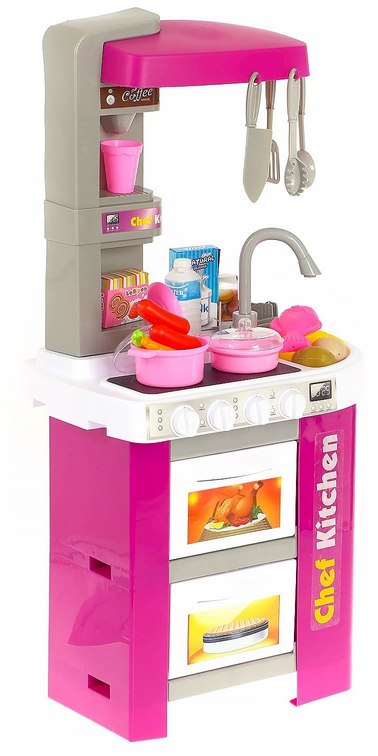 Детская игровая кухня с водой «Юный повар», 53 аксессуара, высота 73 см. 922-47 / Kitchen Chef