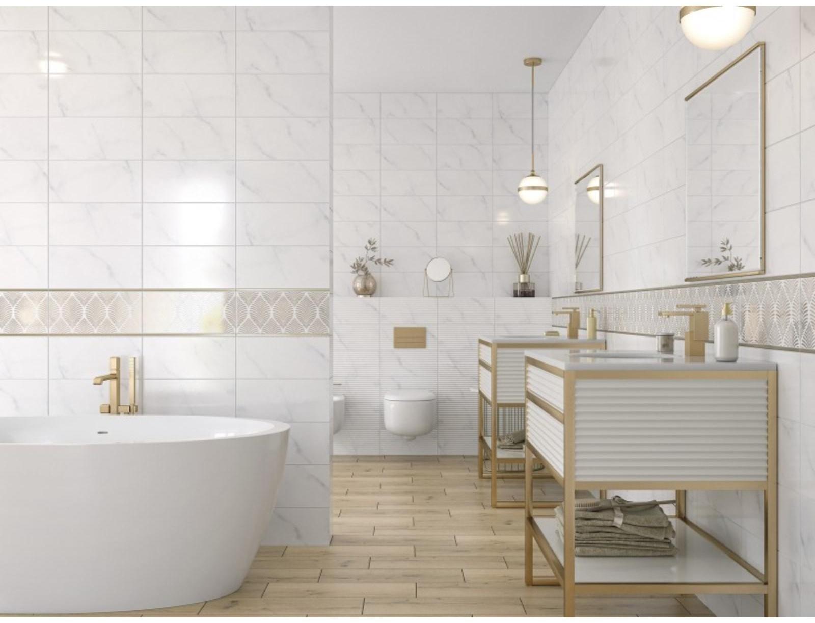 Плитка настенная Omnia белый 200x440 (в упаковке 1,05 кв.м)