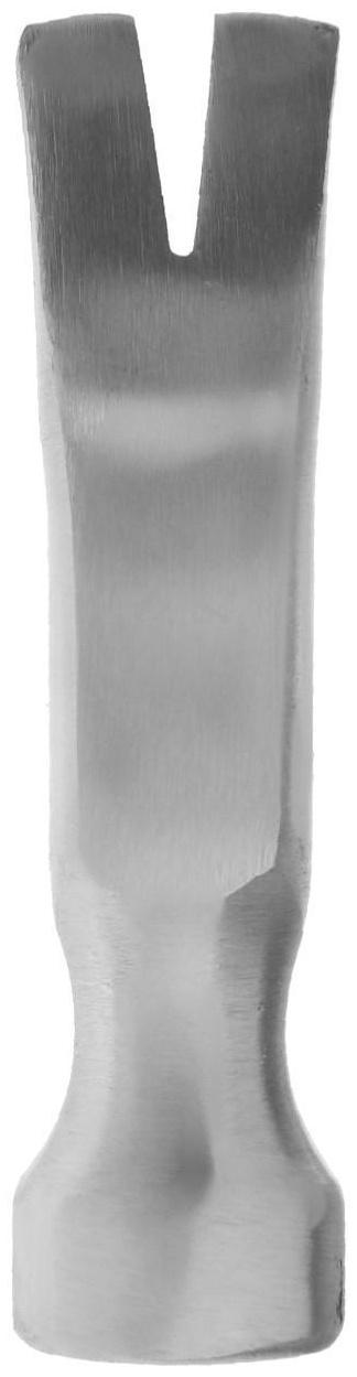 Молоток-гвоздодер ЛОМ, металлическая обрезиненная рукоятка, 225 г