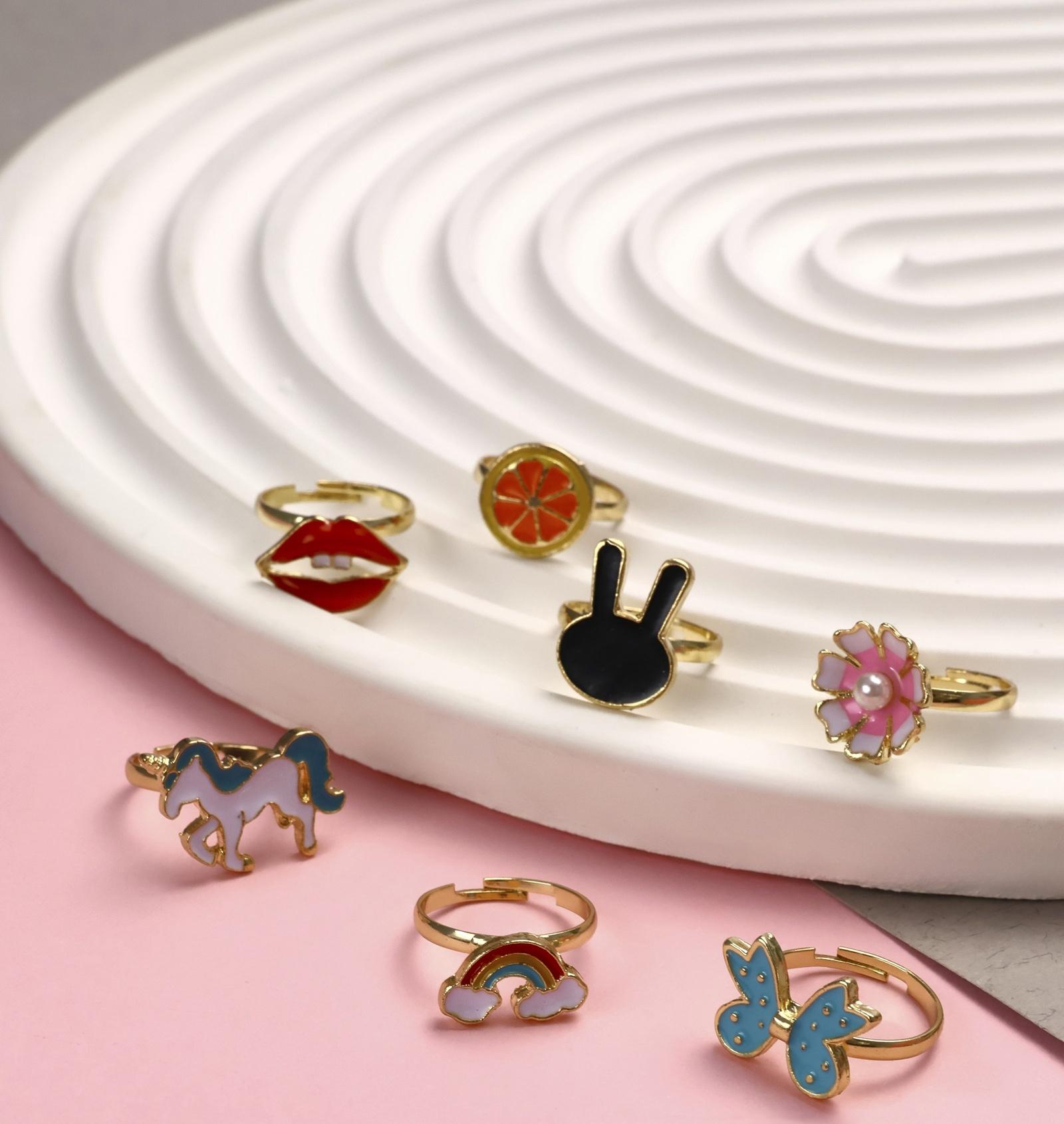 Кольцо детское «Ассорти», форма МИКС, цветное, безразмерное