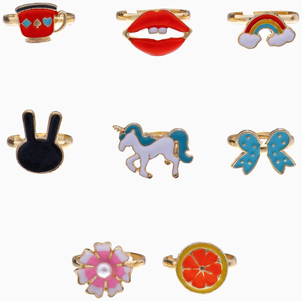 Кольцо детское «Ассорти», форма МИКС, цветное, безразмерное