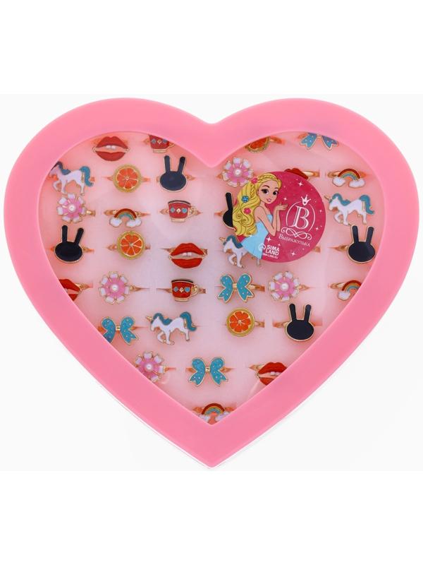 Кольцо детское «Ассорти», форма МИКС, цветное, безразмерное