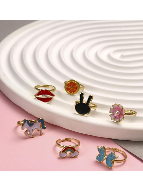 Кольцо детское «Ассорти», форма МИКС, цветное, безразмерное